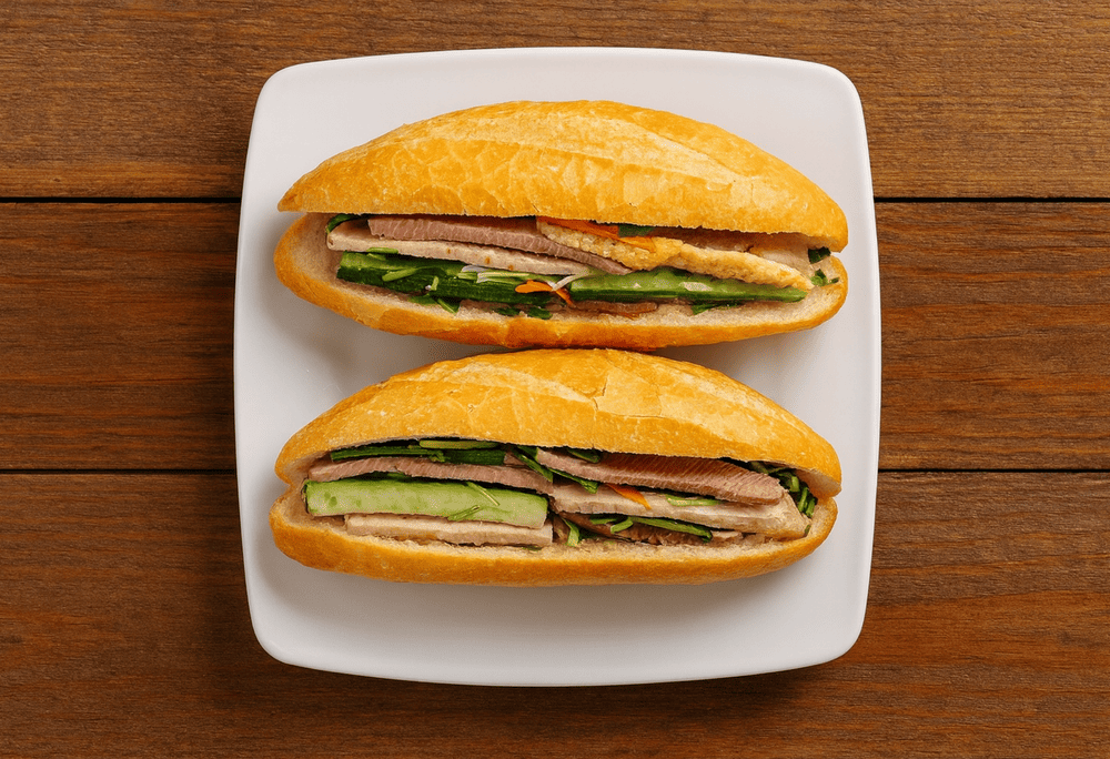 Mrs. Lan's bread is famous for its filling, delicious pâté, and signature sauce